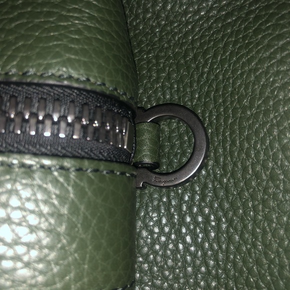 Salvatore Ferragamo Mens Green Calfskin Backpack - Picture 4 of 8